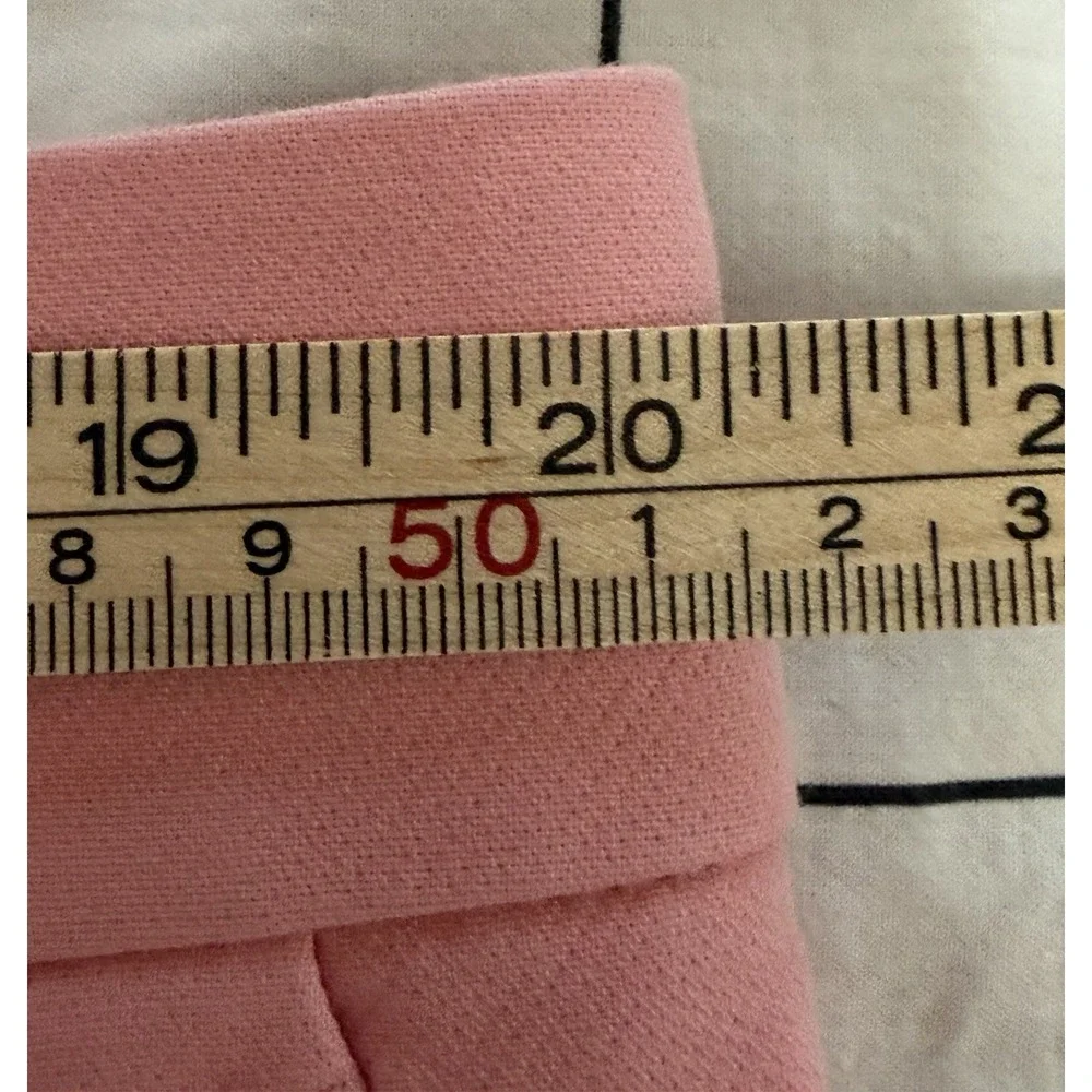 Ann Taylor Devin Fit Crop Pants Women's 16 Pink Stretch Trousers Preppy Work